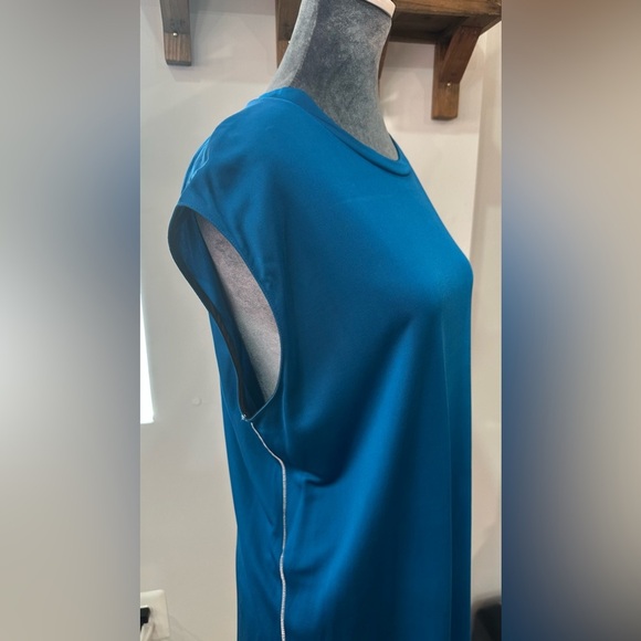 NWT Marni Fluid Jersey Sleeveless Top or Dress Blue 42 - Picture 8 of 14